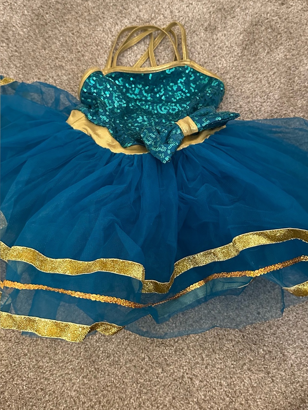 Girls Dance Sequin Tulle Leotard